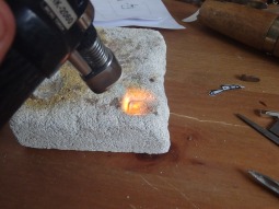Casting Sterling Silver to make the cheese